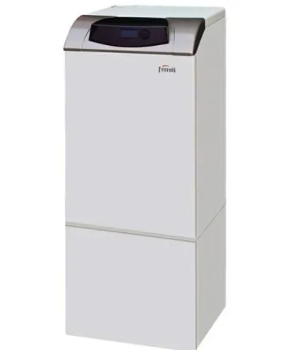Caldaia gasolio Ferroli Silent D Eco 30 K 100 Unit (Mista con accumulo 100L in acciaio, Elettronica con selettori), codice ricambio 1E3040252