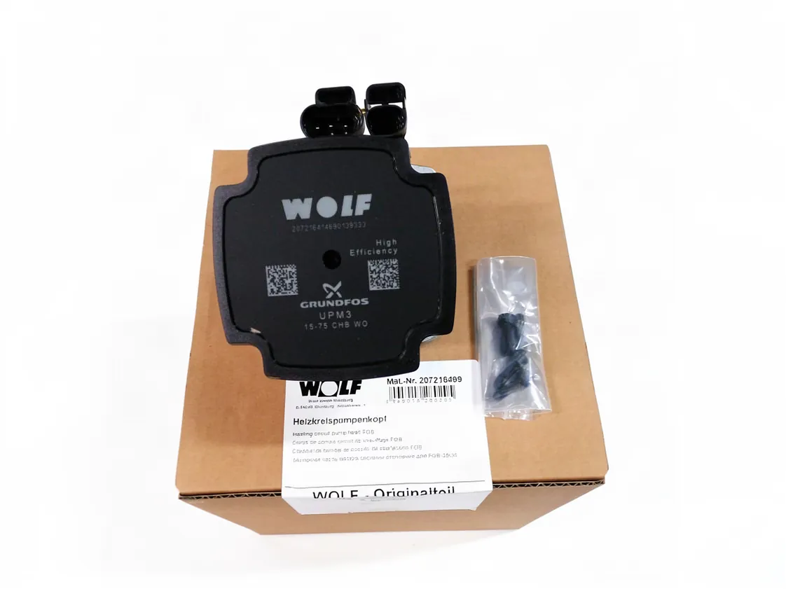Motore pompa acqua Wolf FGB-K28/35 (Ø38.4 Ø girante 12.5), codice ricambio 207216499