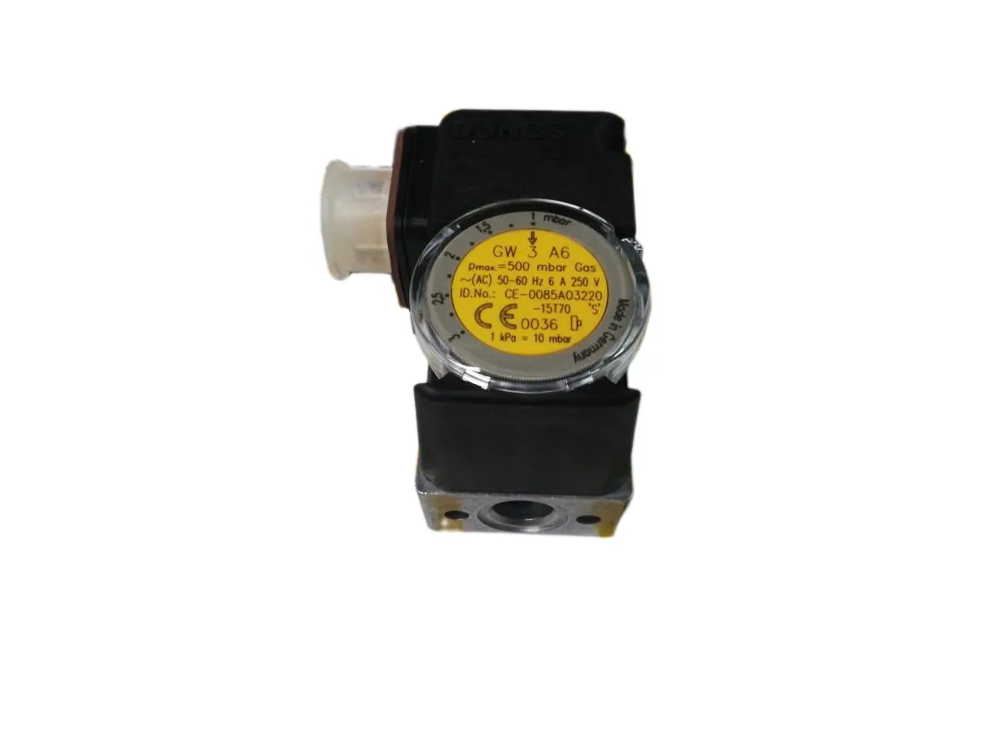 Pressostato gas dung GW 3 A6 (reg. 0.7-3mbar), codice ricambio EC-020758