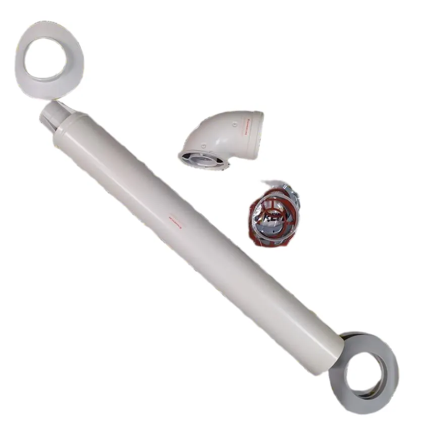 Kit SPC Immergas Salida Gases Horizontal 60/100 (1 codo 90º + tubo terminal con toma de analisis) Aluminio, referencia 4.025911