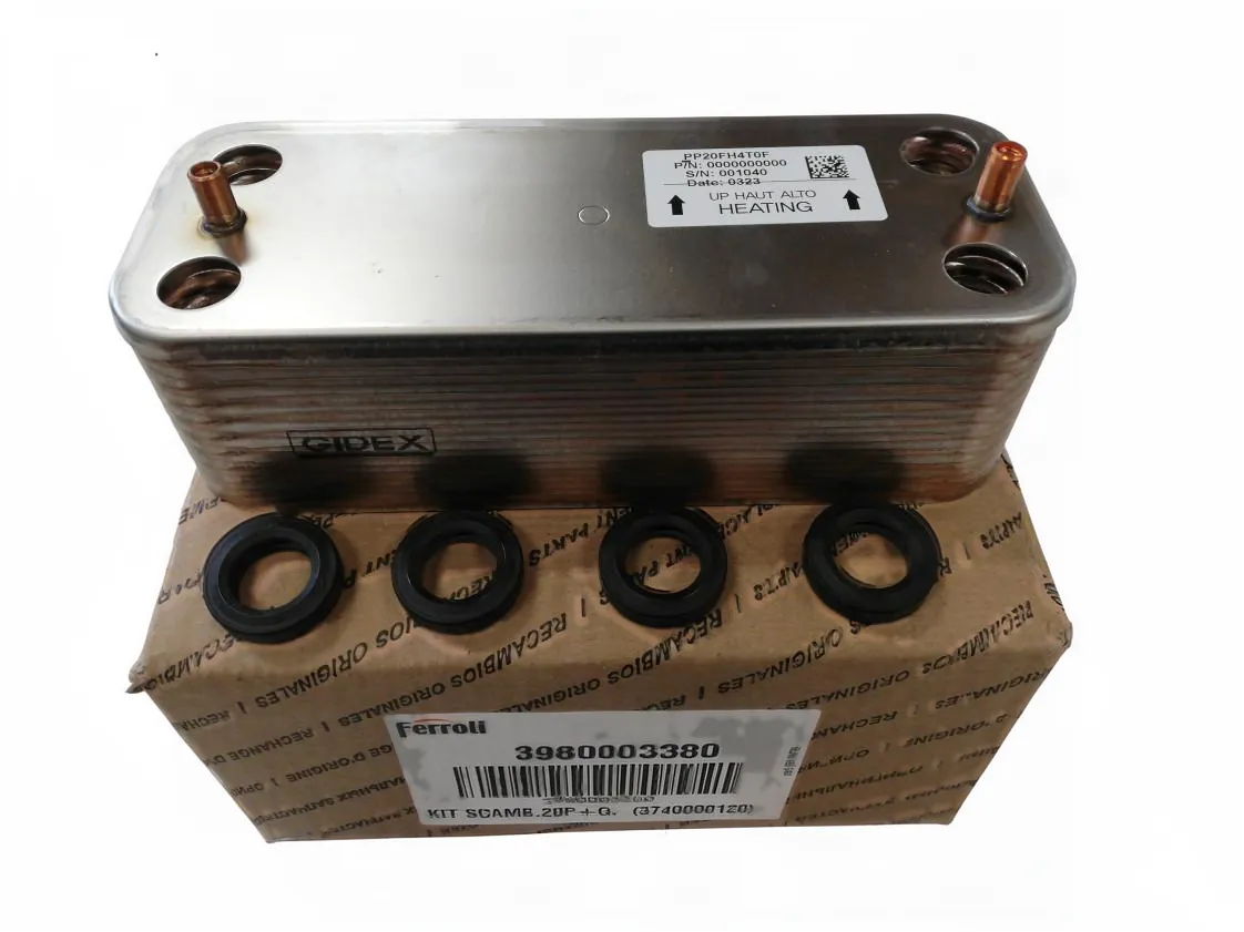 Permutador Ferroli Bluehelix Maxima 34C - 20 placas, referência I3980003380