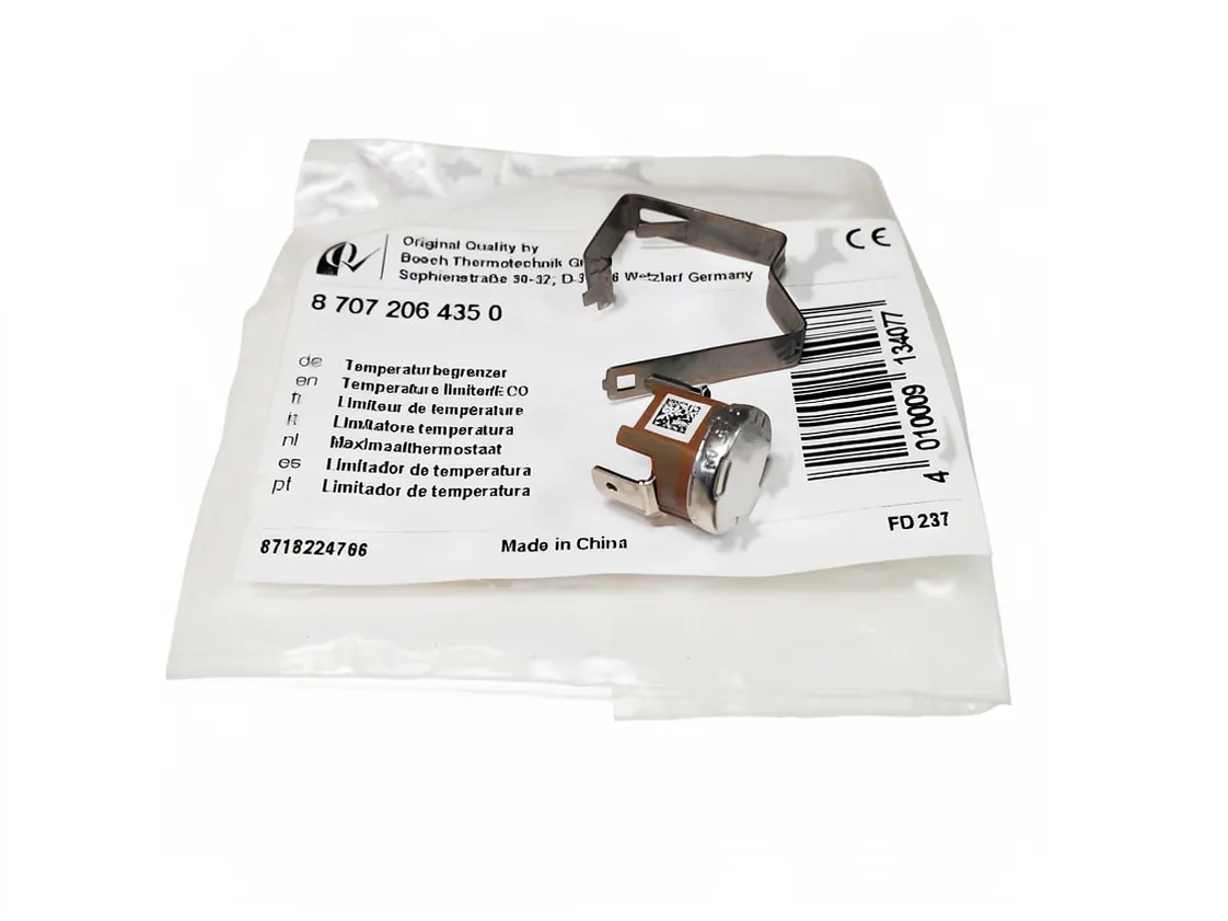 Termostato Klixon Junkers WRD11 -2G23 sicurezza sovratemperatura, codice ricambio 87072064350