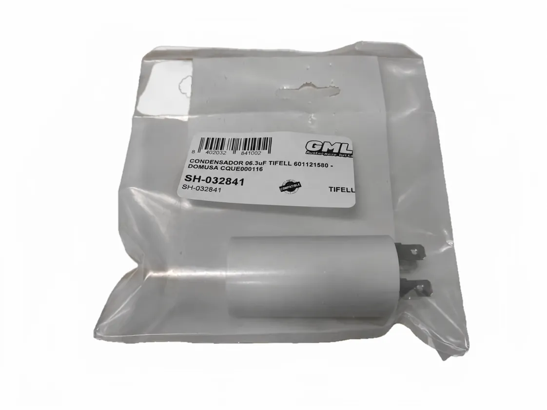 Condensador 006.3uF Domusa - Tifell 601121580, referencia CQUE000116-C