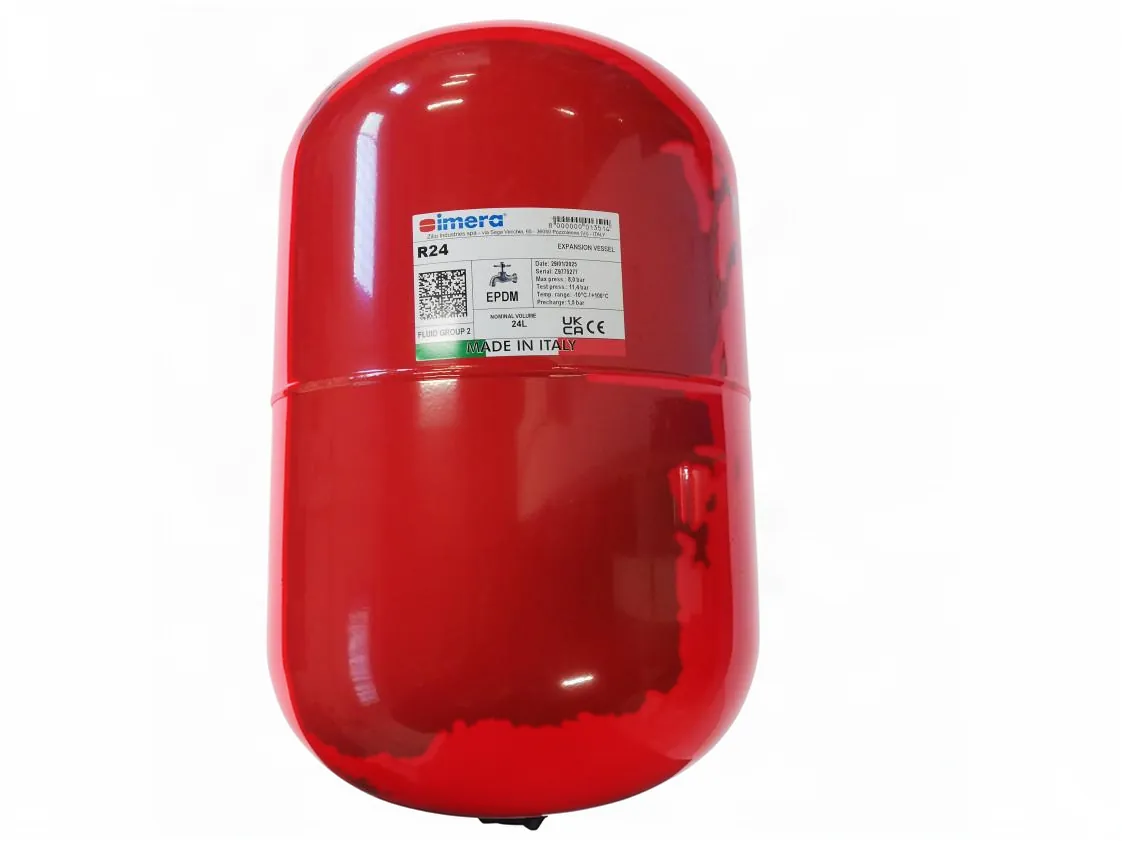 Vase d'expansion chauffage 024 Litres avec raccordement 3/4-Ø280x483mm. (Zilio Imera R24), référence IMERA-R24