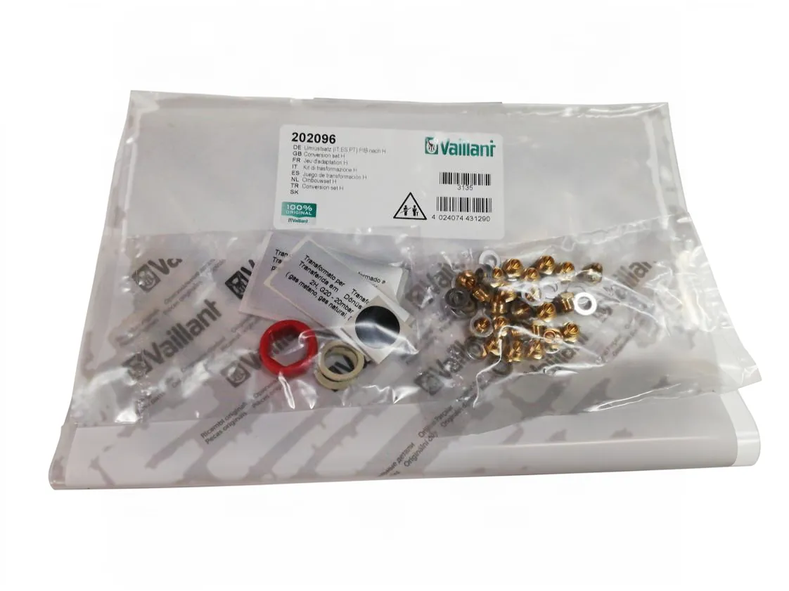 Kit trasformazione Vaillant VMW 24/282/3-5 metano, codice ricambio 202096