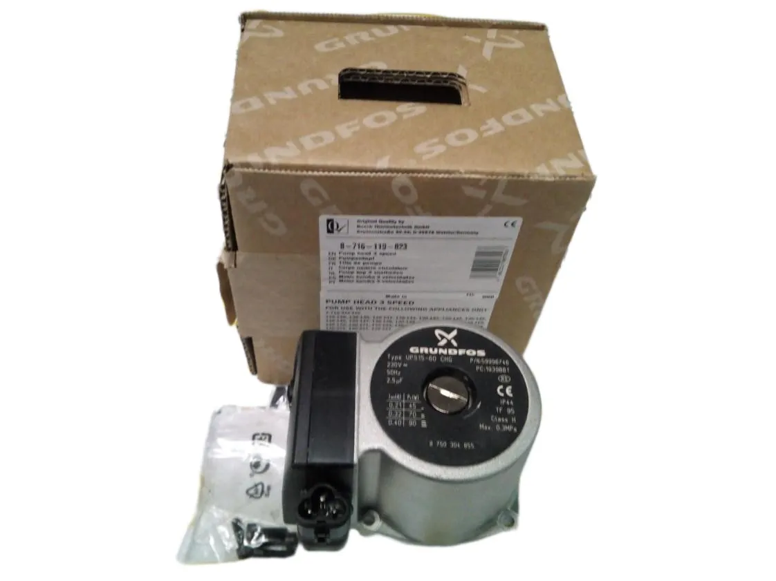 Water pump motor Junkers Cerapur ZWBC24 (Grundfos UPS 15-60 CHG Turbine 67mm), part number 8716119823