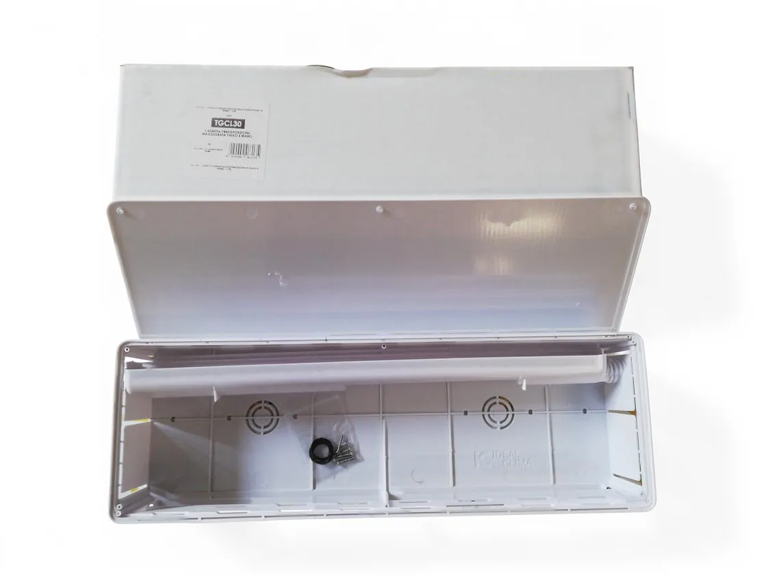 Inbouwdoos drieweg klep ventilatorconvector wandhangend split ideal clima Mod. falco - ikaro, onderdeelnummer TGCL30