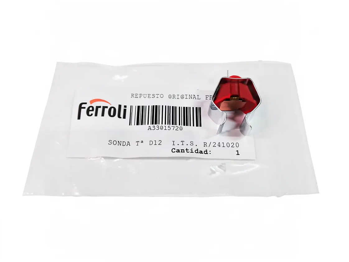 Sonda NTC Ferroli Domiprojet - Domicompact - Divatop Low NOX sanitaria (39810230), codice ricambio A33015720