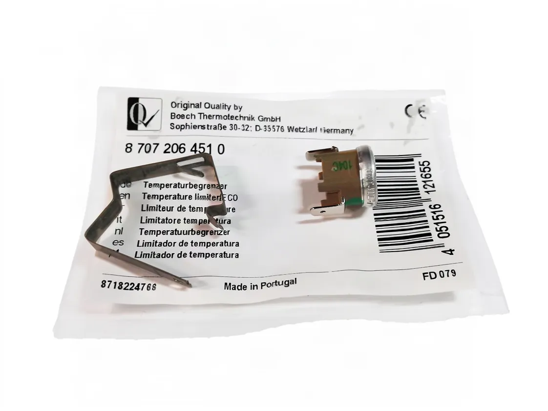 Termóstato Klixon Junkers WN10 KI segurança temperatura, referência 87072064510