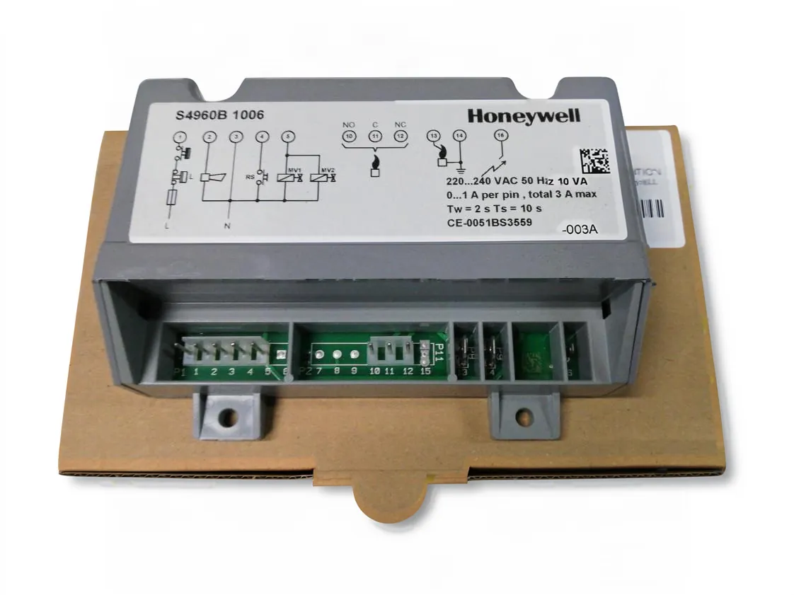 Control board Domusa Ecogas 60-70-80-90-100 (Honeywell S4960B 1006), part number CGAS000342
