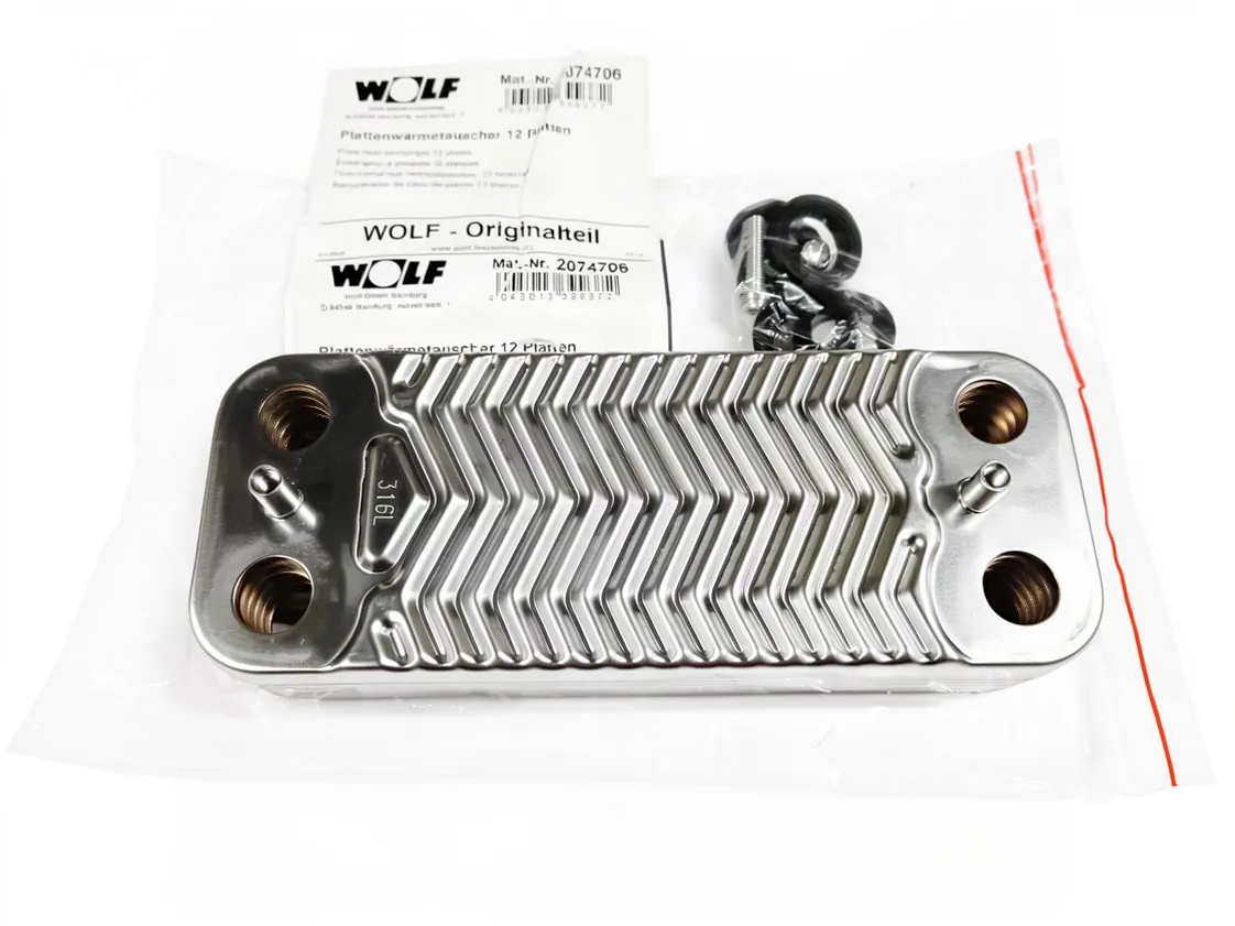 Permutador placas Wolf FGB K24 12placas, referência 2074706