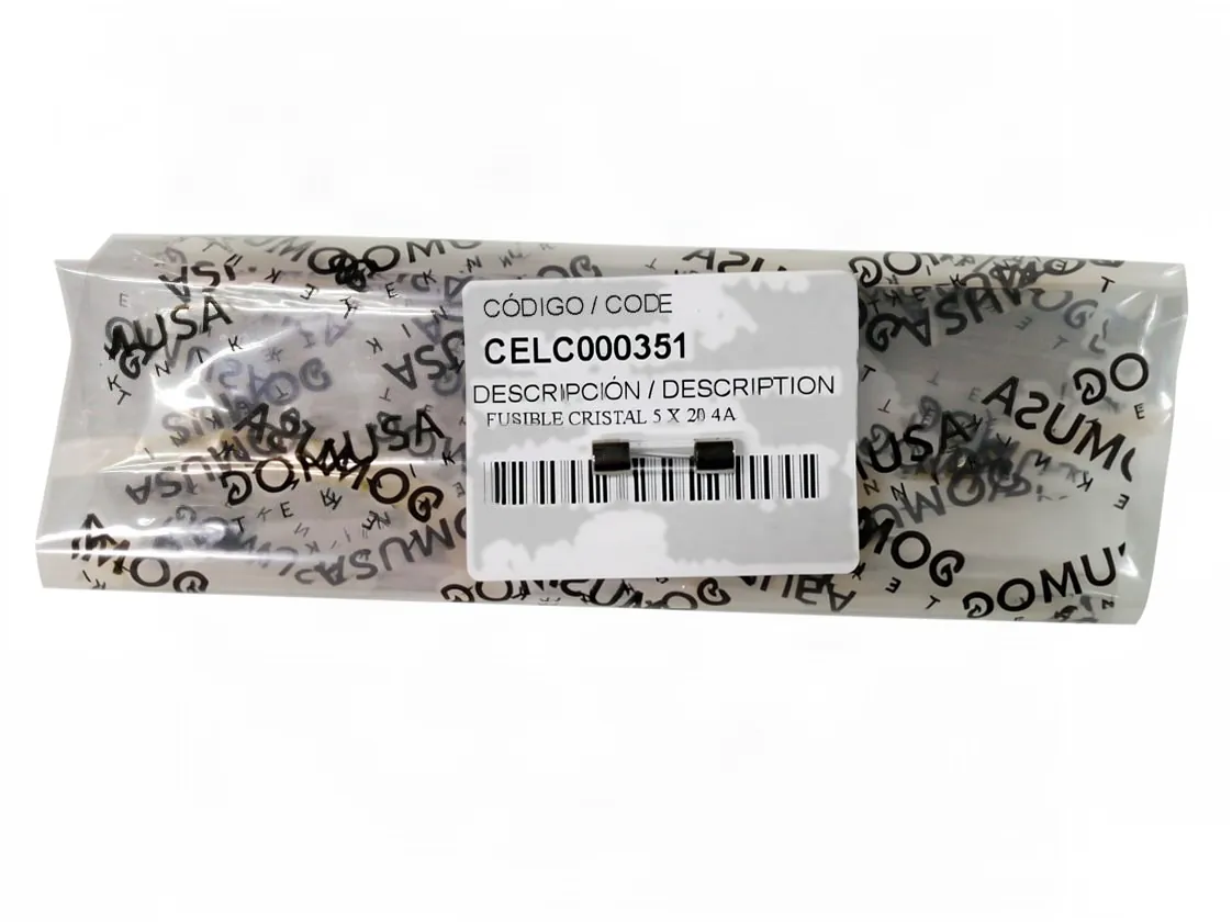 Fuse 4.0A 250V Domusa bioclass control board (For Card RELC000290), part number CELC000351