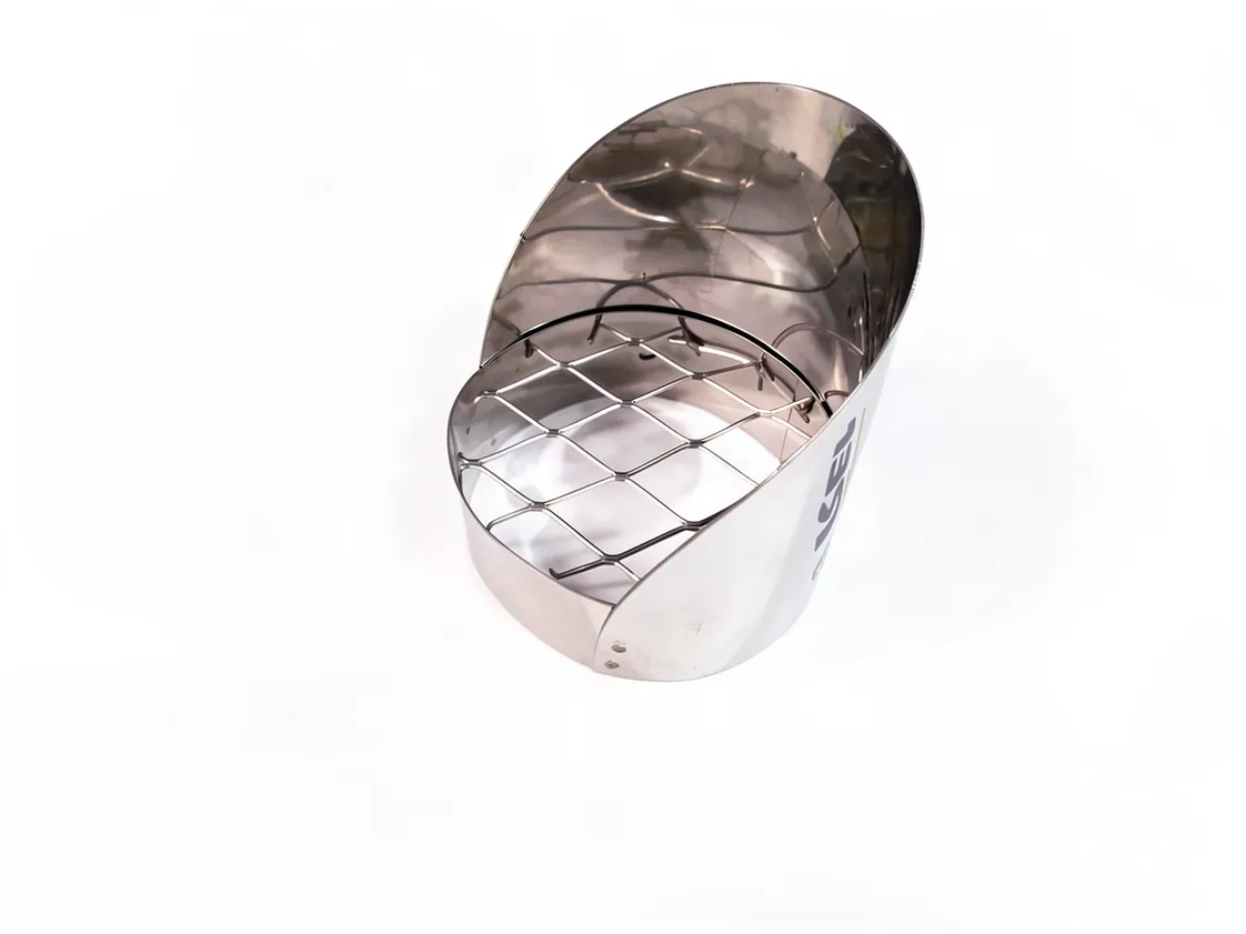 Baffle 080 Horizontal picoflauta Stainless steel female, part number BD-023490
