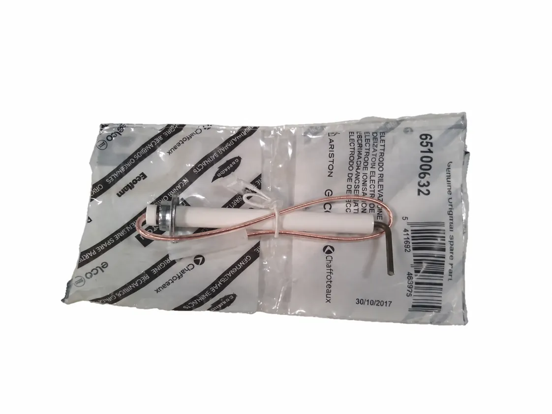 Electrode Ariston Microgenus Plus ionisation, part number 65100692