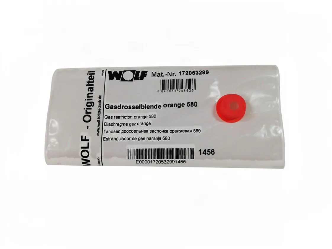 Kit transformation Wolf CGBK20 orange 580 méthane, référence 1720532