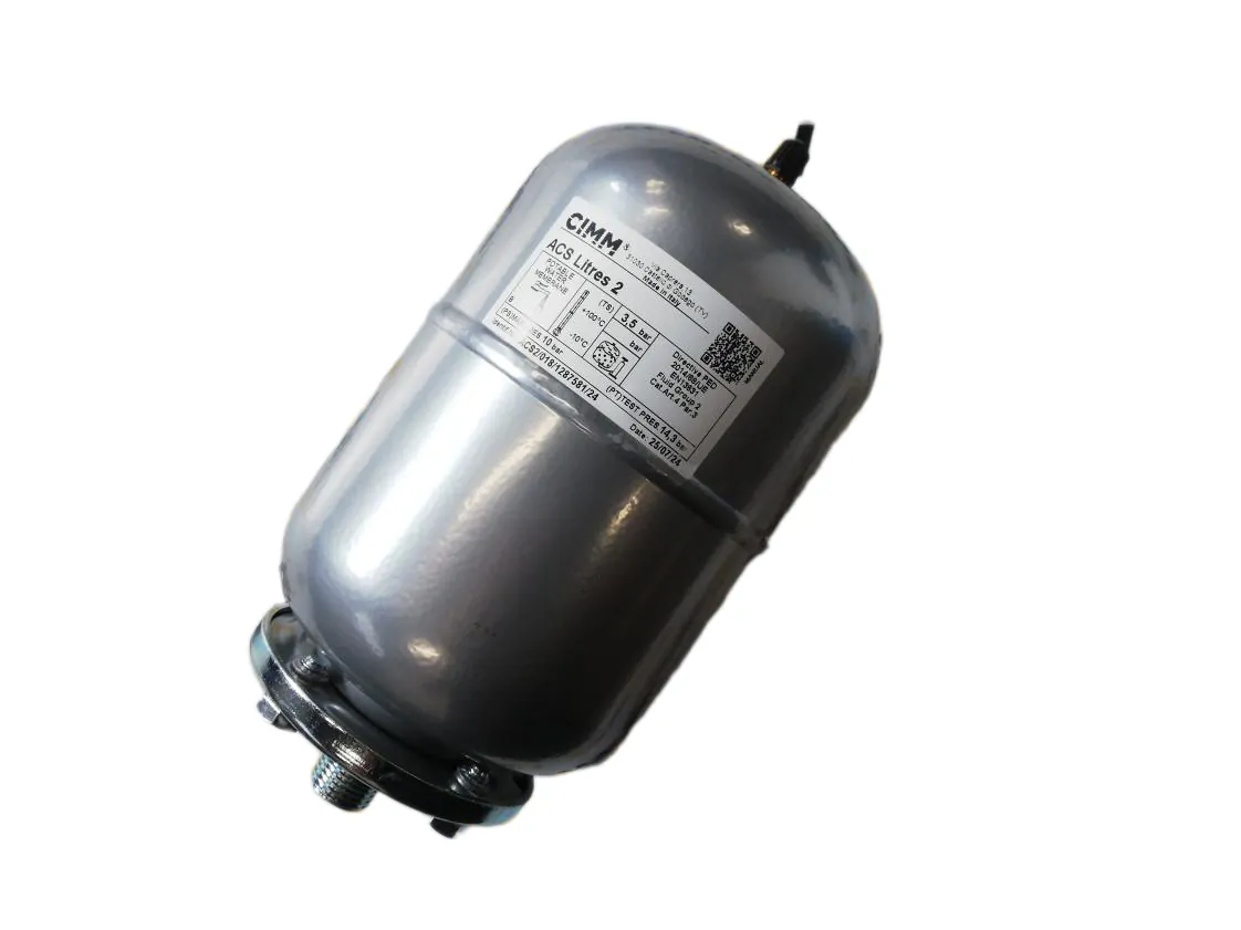 Expansievat warm tapwater 002L Saunier Duval (Cilindrico-2L-1/2-Ø125X240mm.Posición 180º), onderdeelnummer 0020025738-C