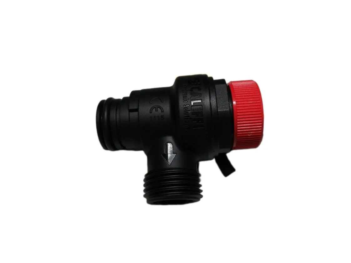 Válvula de segurança 03bar com anel de vedação e saída para 1/2M. Compatível com CFAG000022 - I39818270 - BI1441101 - 6040211 - 10116 - 0020078632 - 0174440, referência UX-031610