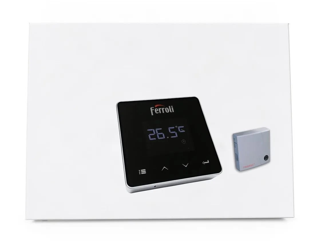 Programmable thermostat Ferroli Connect smart WiFi digital weekly wireless, WiFi way, part number 013011XA