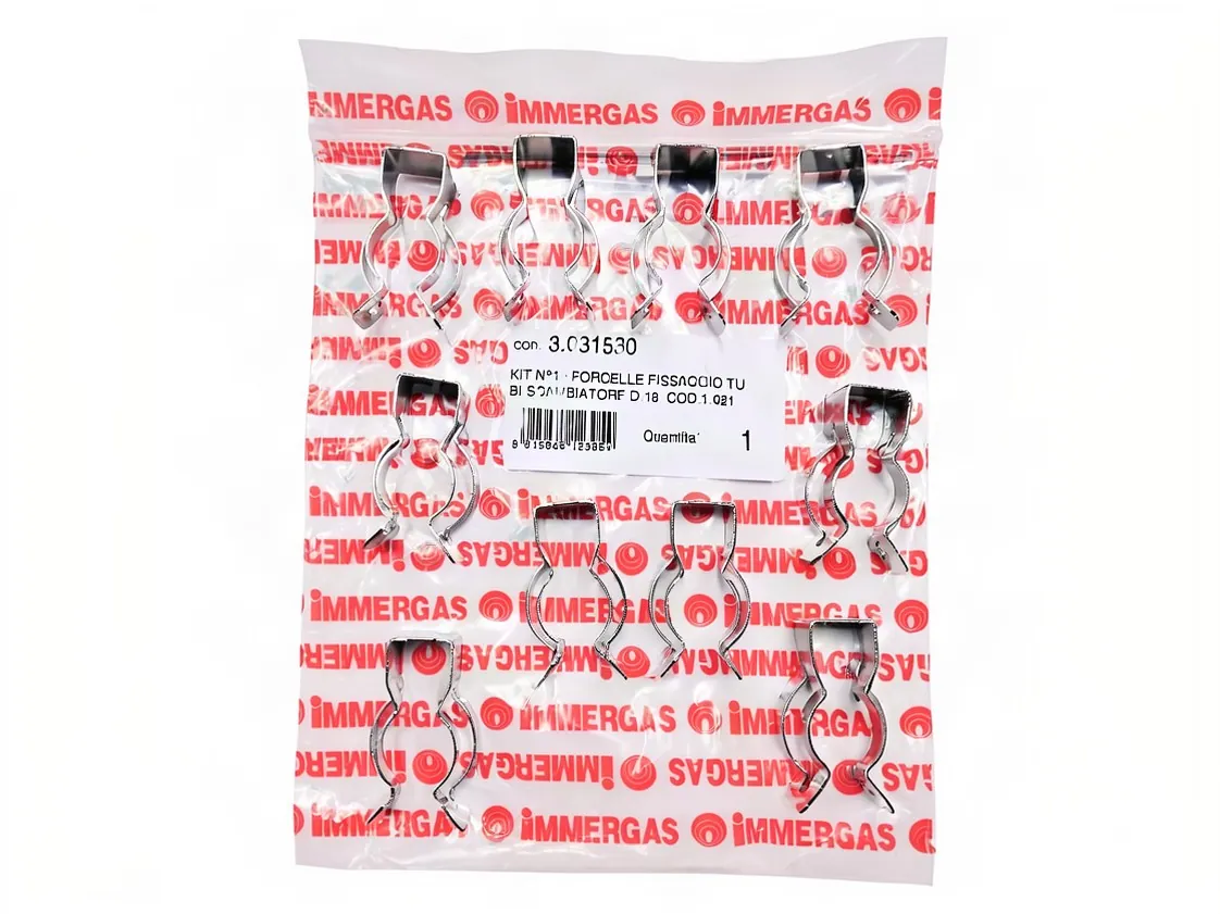 Horquilla Immergas tubos intercambiador (Kit 10uds), referencia 3.031530