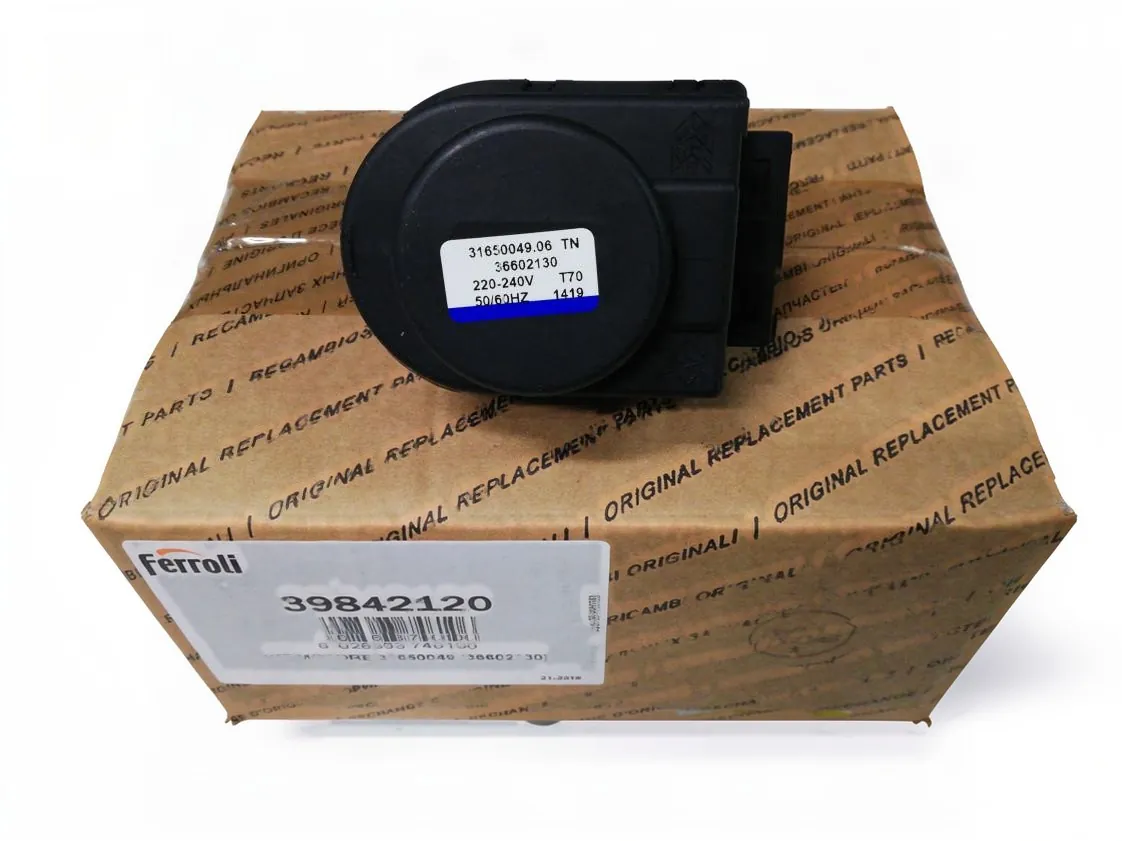 Motore valvola tre vie Ferroli Divatech LN, codice ricambio I39842120
