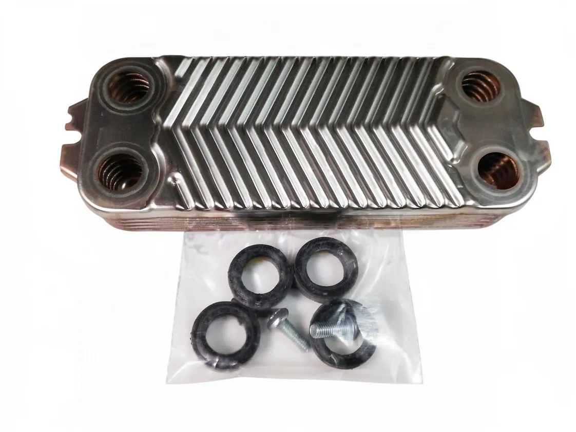 Intercambiador placas Baxi Roca Nora (10placas IPT155x41mm Anclajes 200mm), referencia 122030620