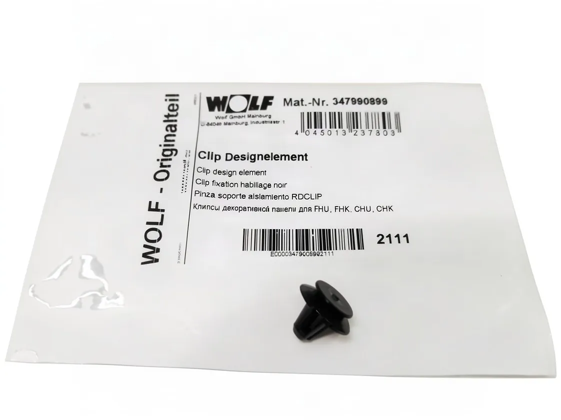 Pinza supporto isolamento Wolf, codice ricambio 347990899