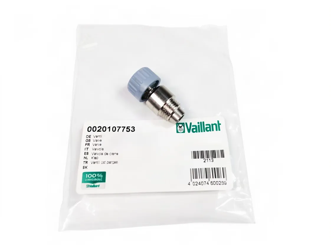 Filling valve Vaillant Shut-off valve, part number 0020107753