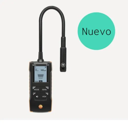 Detector fugas Testo 513 - glp - gn - butano - hidrogeno, referencia 05630513