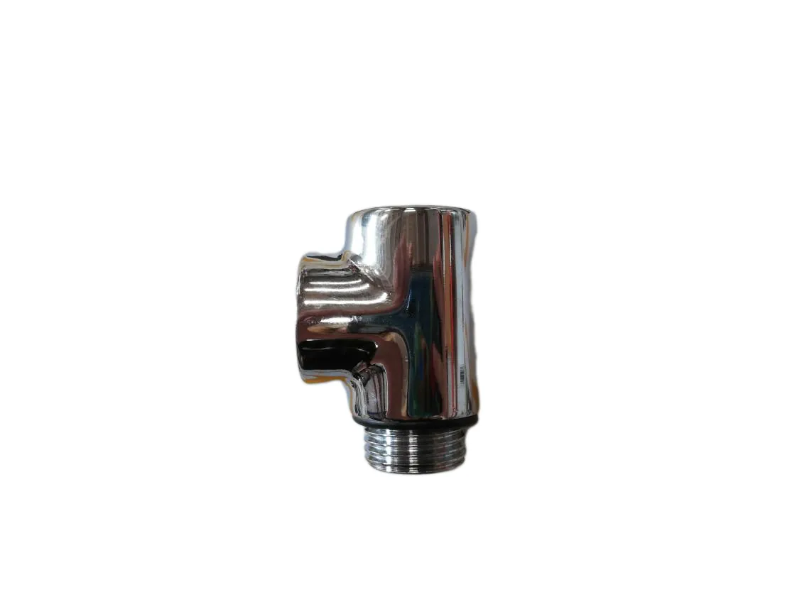 Té fileté 1/2 chromé. Pour installation de résistance électrique dans sèche-serviettes, référence DJ-026521