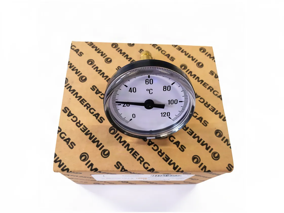 Thermomètre Immergas Inoxstor toute la gamme (0-120º - Ø52mm.long.50x9mm), référence 1.036604