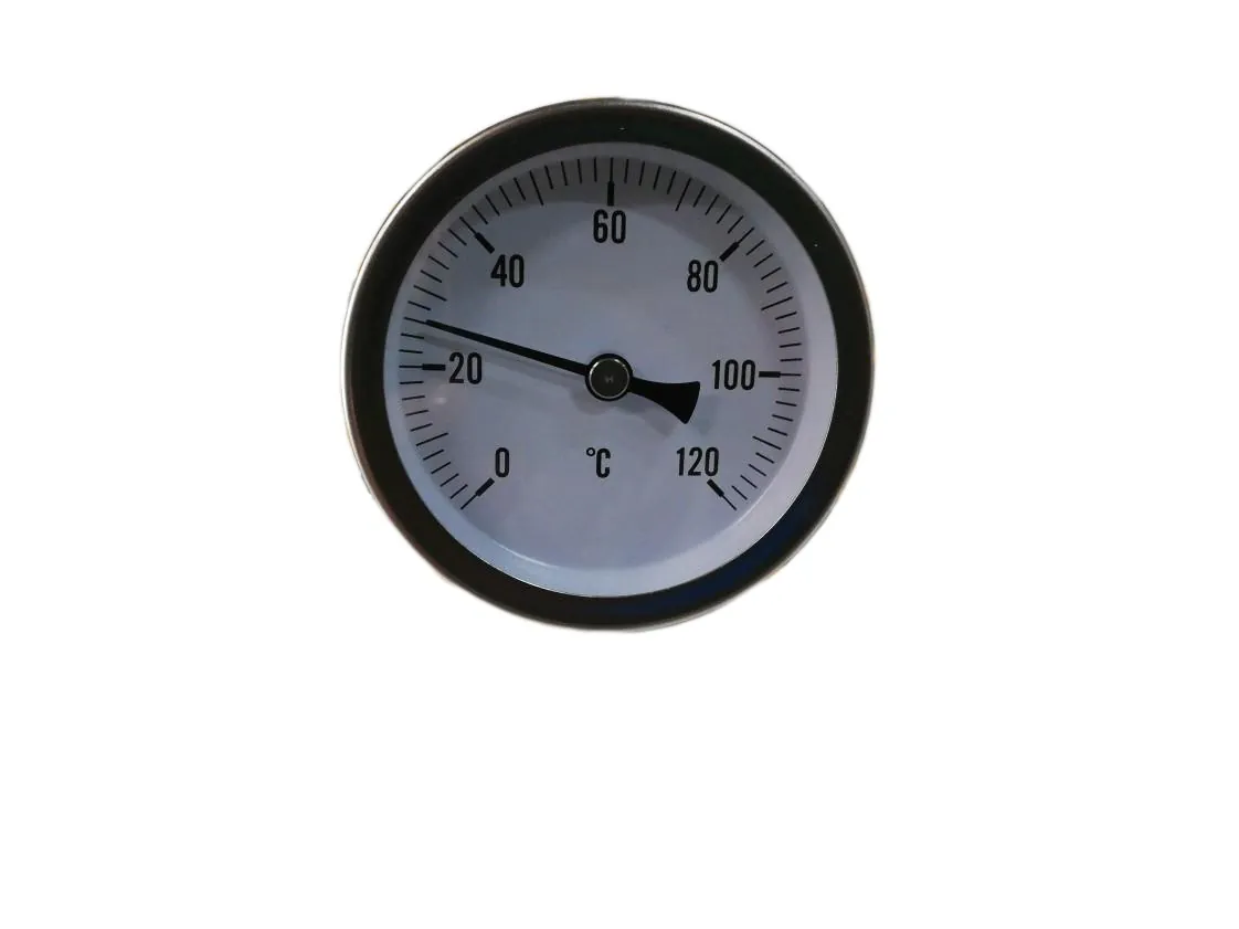 Thermometer 0-120º Horizontal Ø62mm, sensor 8x50mm, part number UJ-016265