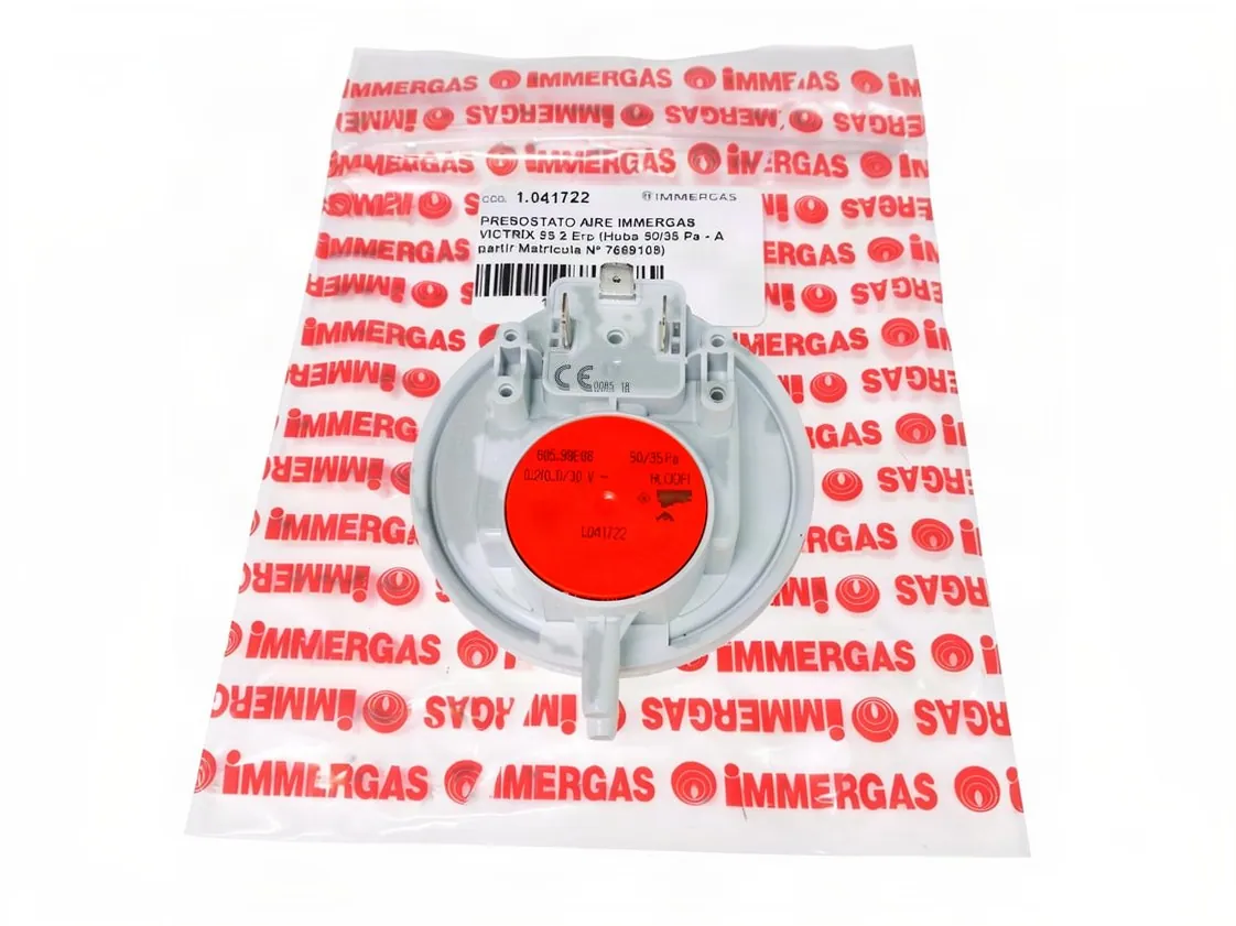 Pressostato aria Immergas Victrix 55 2 Erp (Huba 50/35 Pa - da Numero di Serie 7669108), codice ricambio 1.041722