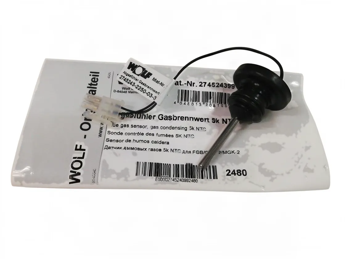 Rookgasvoeler Wolf CGB2 - FGB-K28/35 NTC-begrenzer 5K, onderdeelnummer 274524399