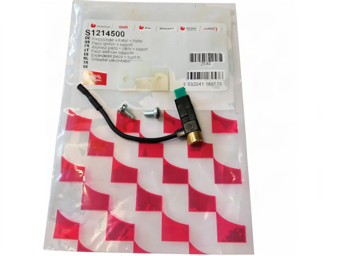 Piezozünder Saunier Duval mit Kabel und Halterung, Teilenummer S1214500