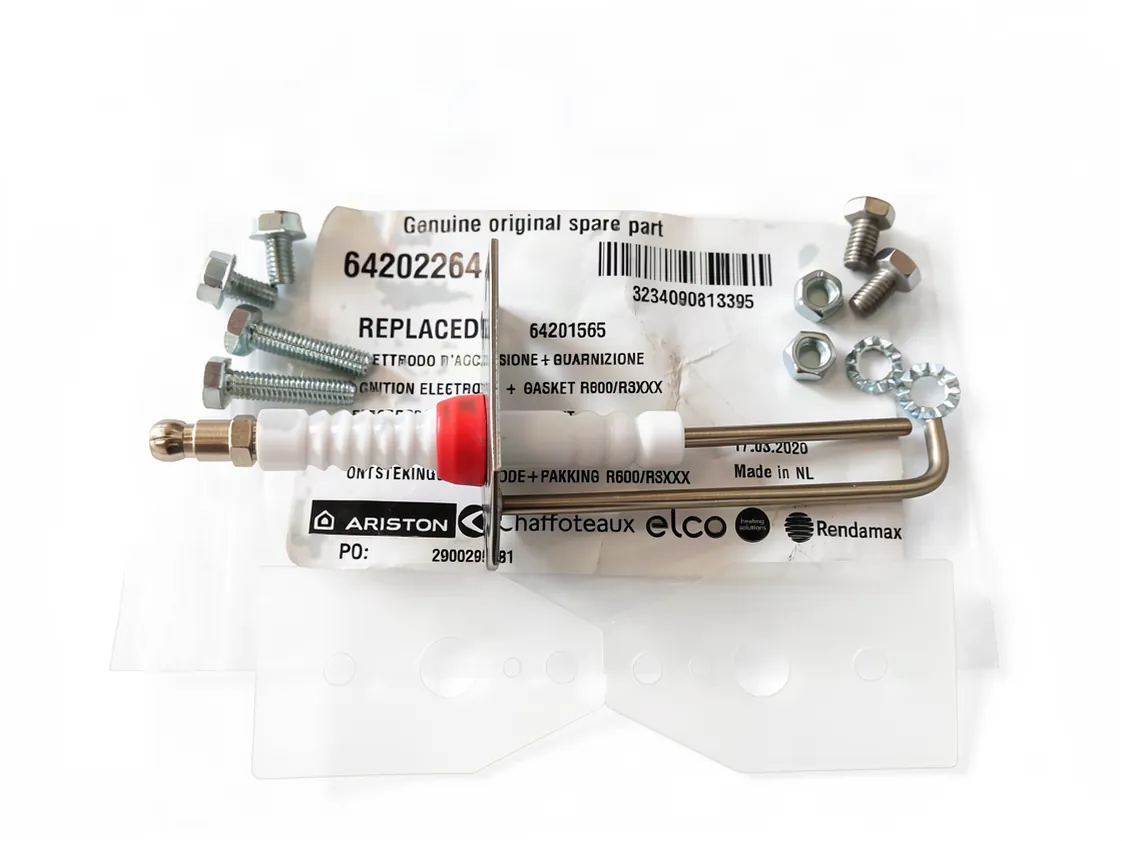 Électrode Wolf Rendamax R605 - R2905 allumage, référence 64202264