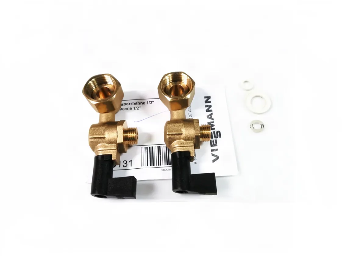 Shut-off valve Viessmann 1/2 mounting template, part number 7820131