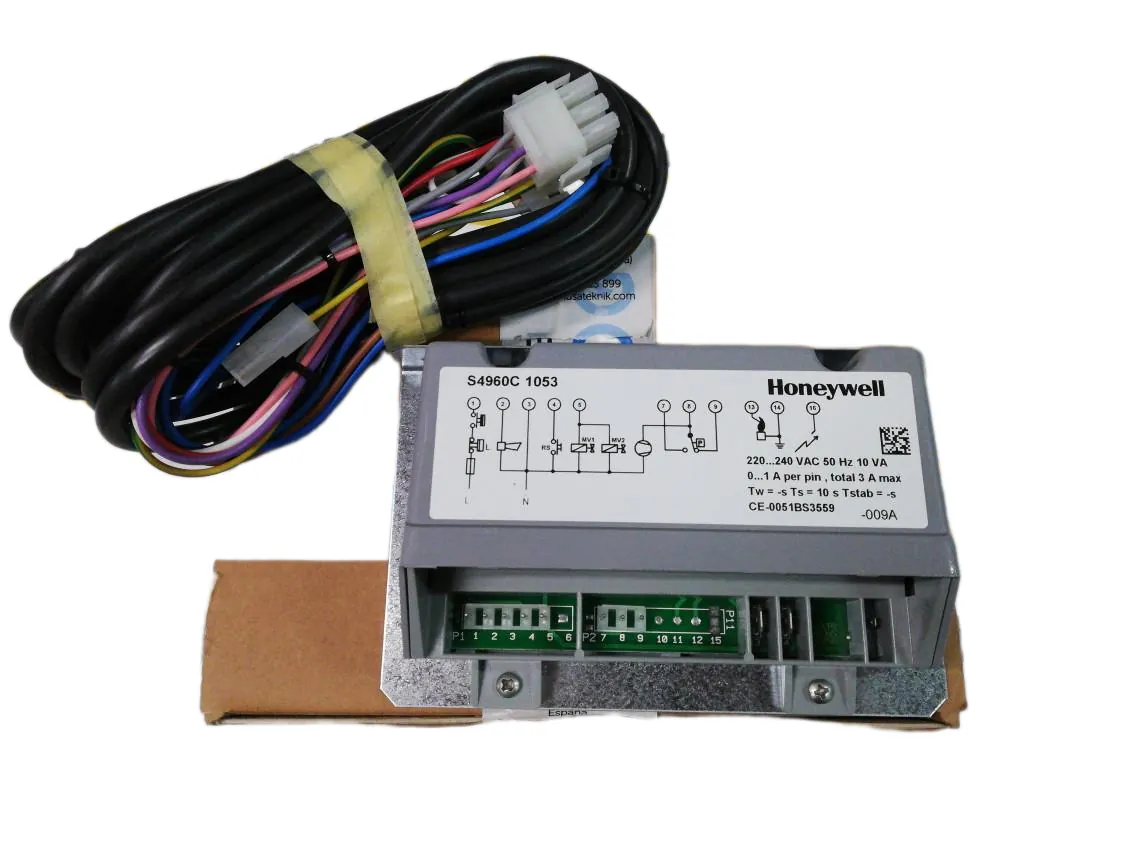 Printplaat Domusa Termagas V (Honeywell S4960B 1006)(kit vervanging voor CELC000121), onderdeelnummer RKIT000001