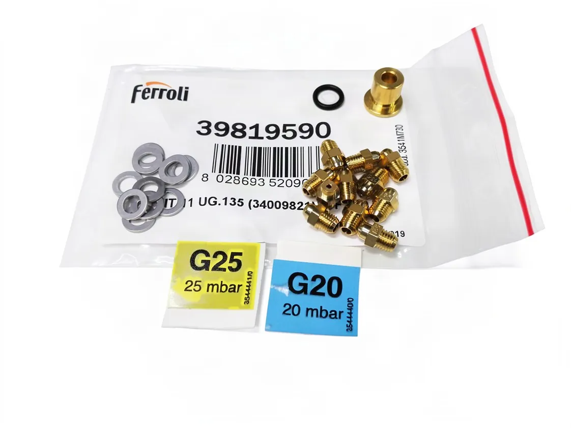 Kit transformation Ferroli gaz naturel 11uds de Ø1.35mm, référence I39819590